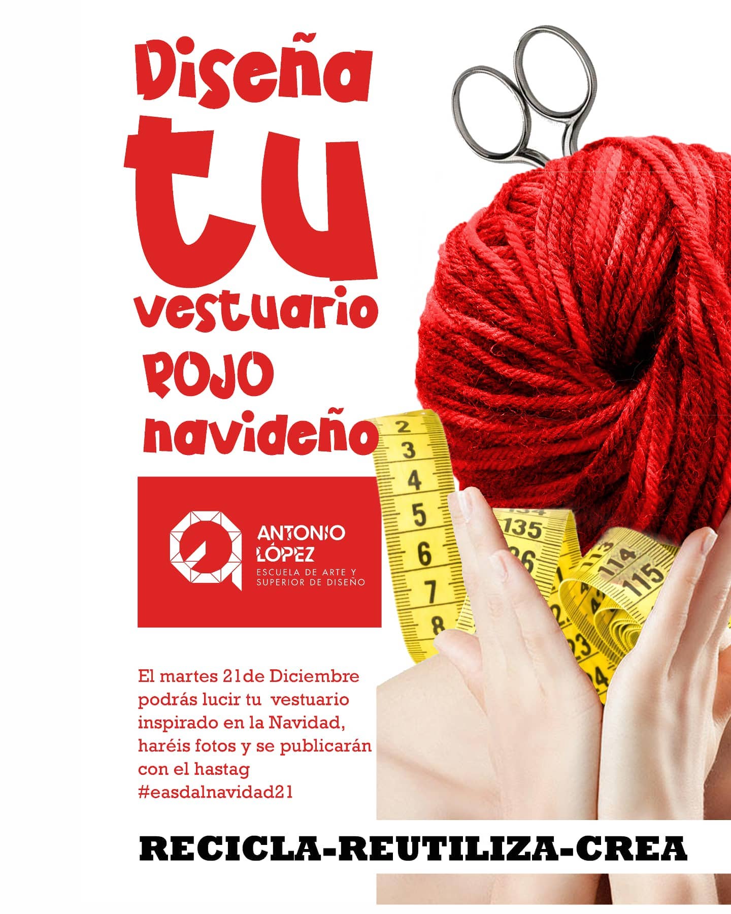 RECICLA, REUTILIZA, CREA, DISEÑA tu vestuario Navideño 1recicla reutiliza crea