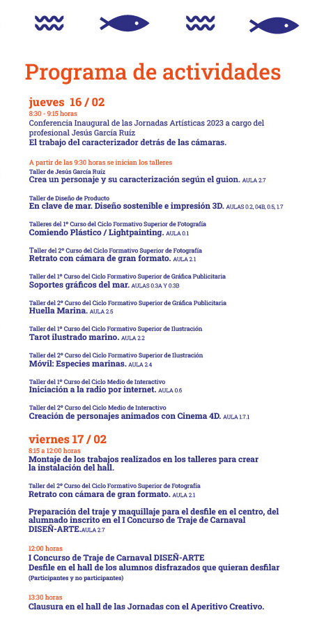2023 JORNADAS ARTISTICAS PROGRAMACION1