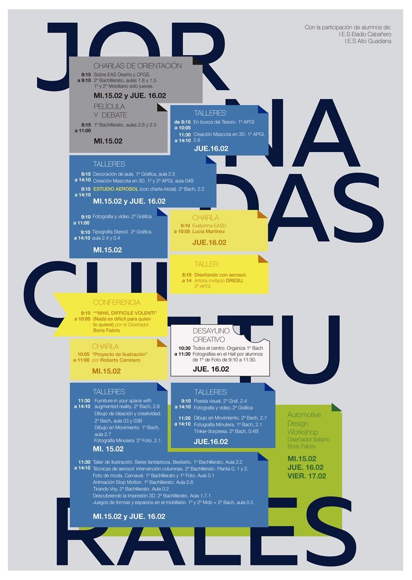 prograrma jornadas culturales