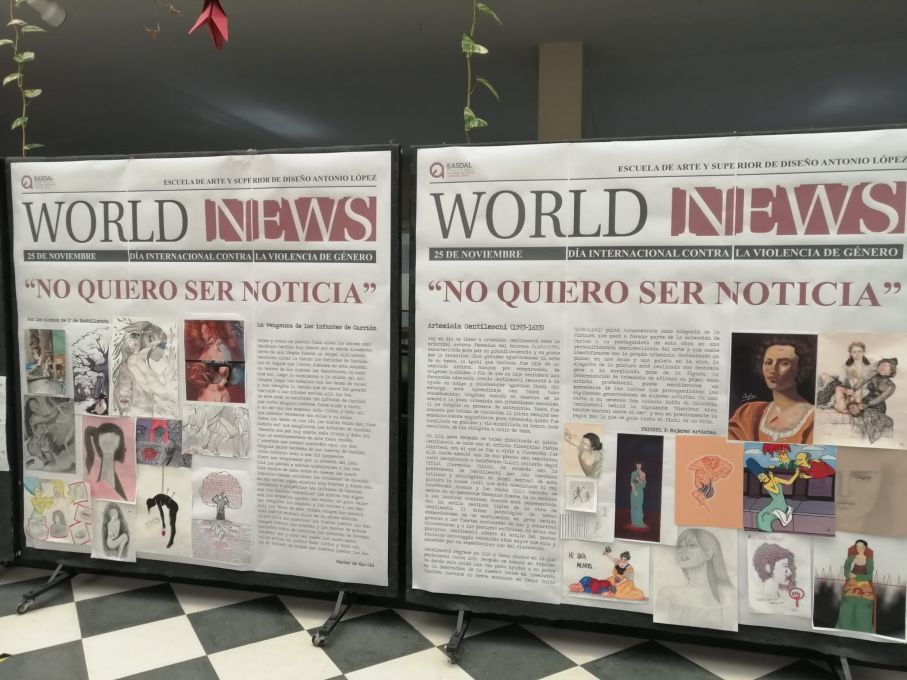EXPOSICI&Oacute;N EN LA EASDAL CONTRA LA VIOLENCIA DE G&Eacute;NERO