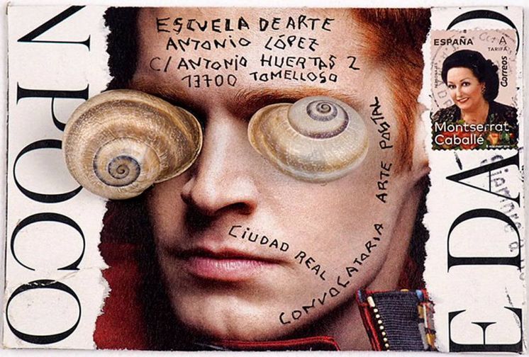 POSTAL SELECCIONADA DE LA 1&ordf; MUESTRA DE ARTE POSTAL DE LA EASDAL 2020.