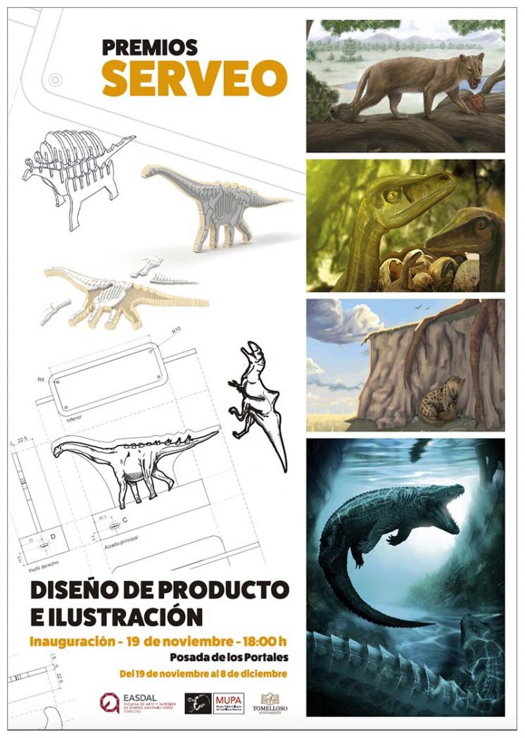 Inauguraci&oacute;n de la exposici&oacute;n de los Premios SERVEO de Paleoilustraci&oacute;n y dise&ntilde;o de producto en La Posada de Los Portales
