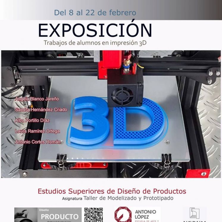 EXPOSICI&Oacute;N TRABAJAOS DE ALUMNOS EN IMPRESI&Oacute;N 3D