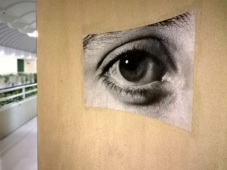 Alumnos intervienen las paredes de la EASDAL con fotograf&iacute;as