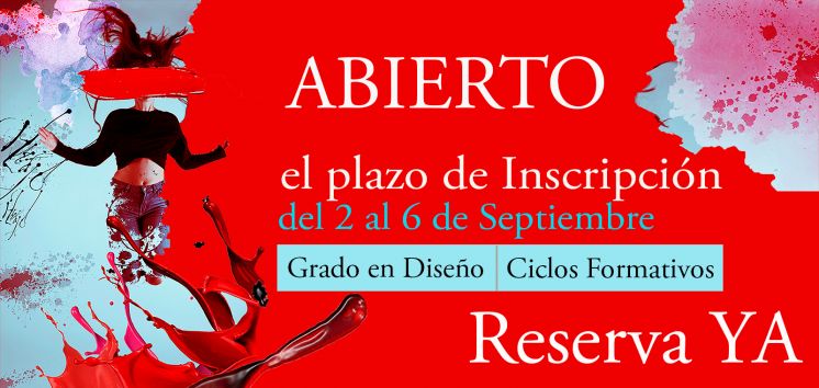 Abierto el plazo de inscripci&oacute;n del 2 al 6 de septiembre
