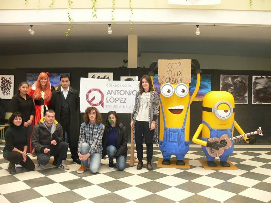 Colaboraci&oacute;n de la Escuela de Arte Antonio L&oacute;pez con el AMPA del colegio p&uacute;blico F&eacute;lix Grande en los carnavales 2016 de Tomelloso