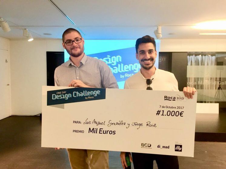 ALUMNOS DE LA EASDAL OBTIENEN EL TERCER PREMIO DEL CONCURSO DE DISE&Ntilde;O ROCA ONE DAY DESIGN CHALLENGE 2017