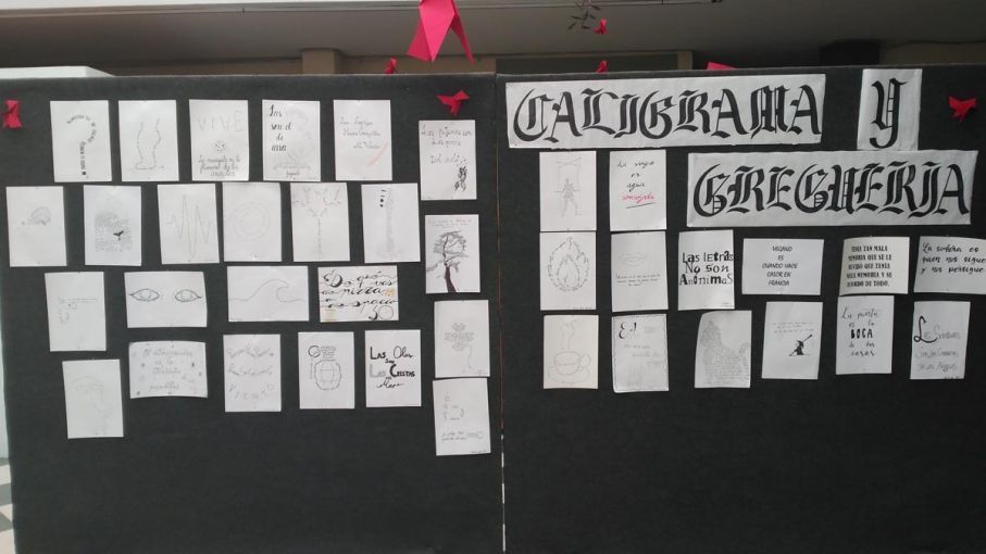 EXPOSICI&Oacute;N DE CALIGRAMAS Y GREGUER&Iacute;AS