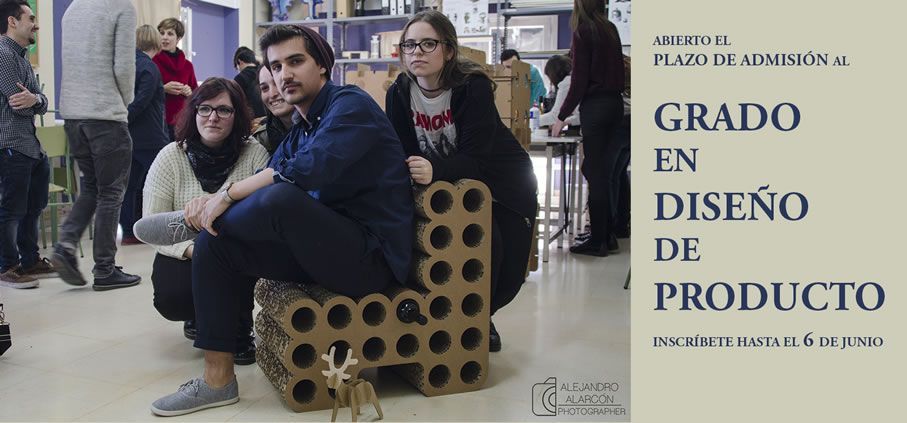 Abierto el plazo de admisi&oacute;n al grado en dise&ntilde;o de producto